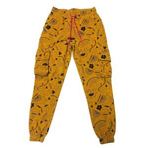 Zumba Fitness Mustard Graphic Print "Spicy" Jogger Pants Sweatpants Activewear